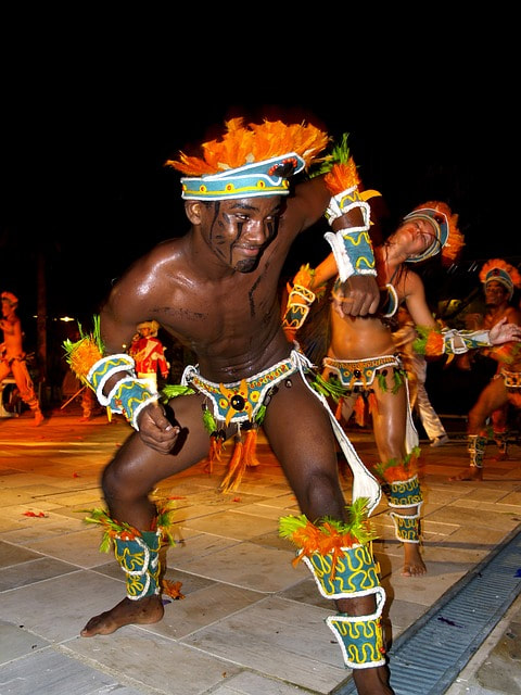 Samba dancers in Brazil.